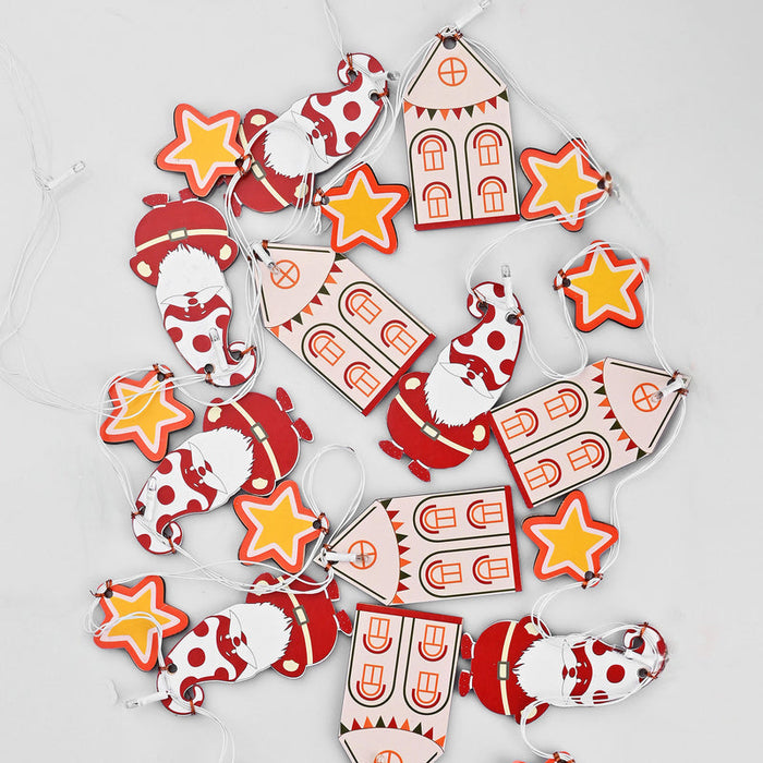 Santa - House-Star Light Bunting