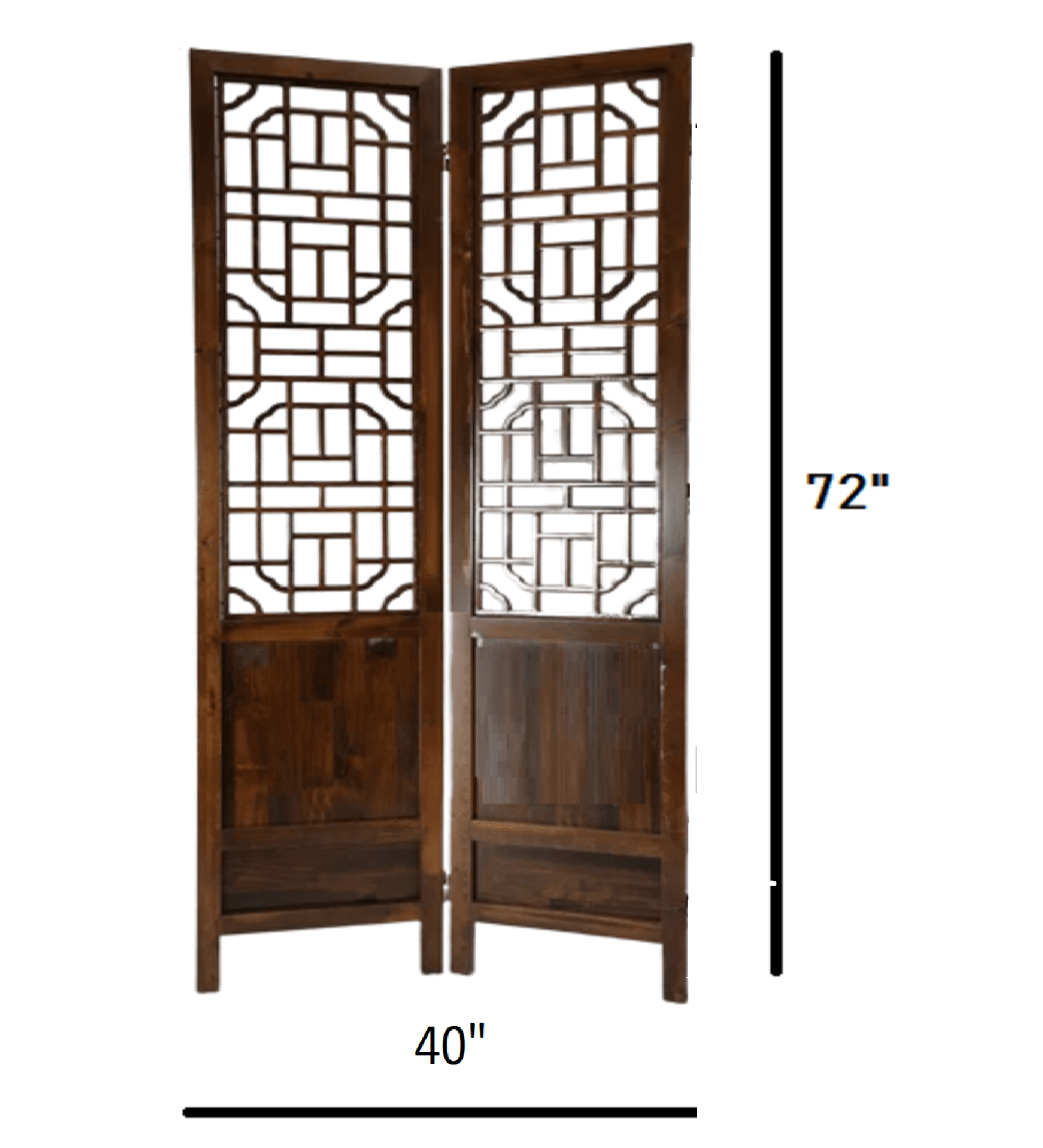 Panel Wooden Room Partition with Mango Frame & MDF Jali