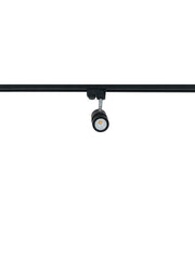 Modern Adjustable Black Vertical-Striped
  Cylindrical Aluminium LED Track Light Spot Lamp