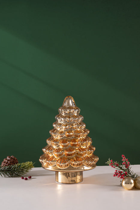 Jubilant LED Christmas Tree | Gold & Radiant Holiday Decor