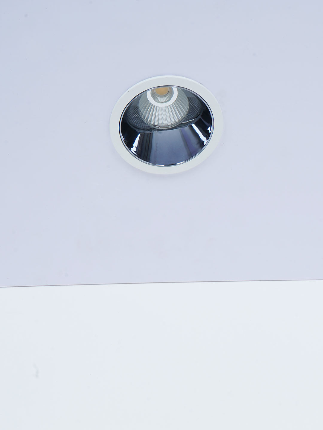 Recessed Round Nickel Finished 84mm 12W
  Warm White Aluminium LED Ceiling Lamp Light