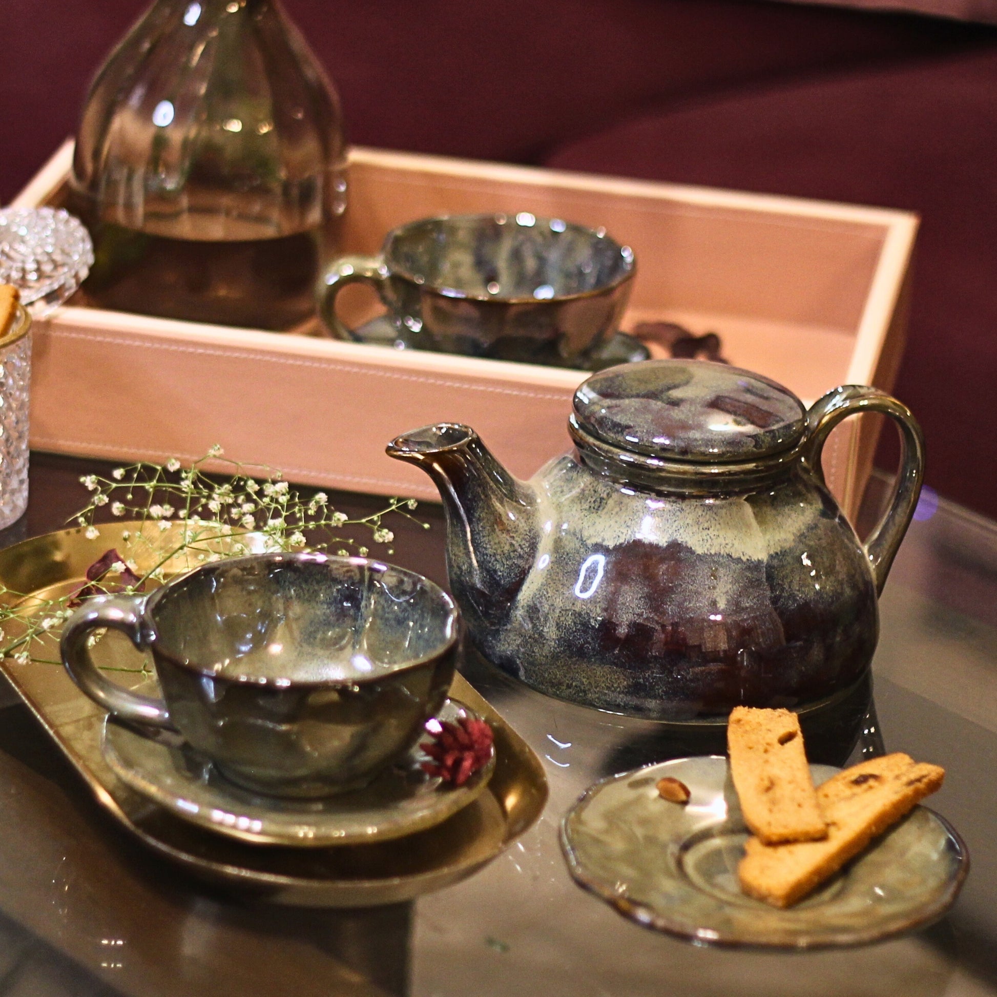 Glaze Cup and Saucer