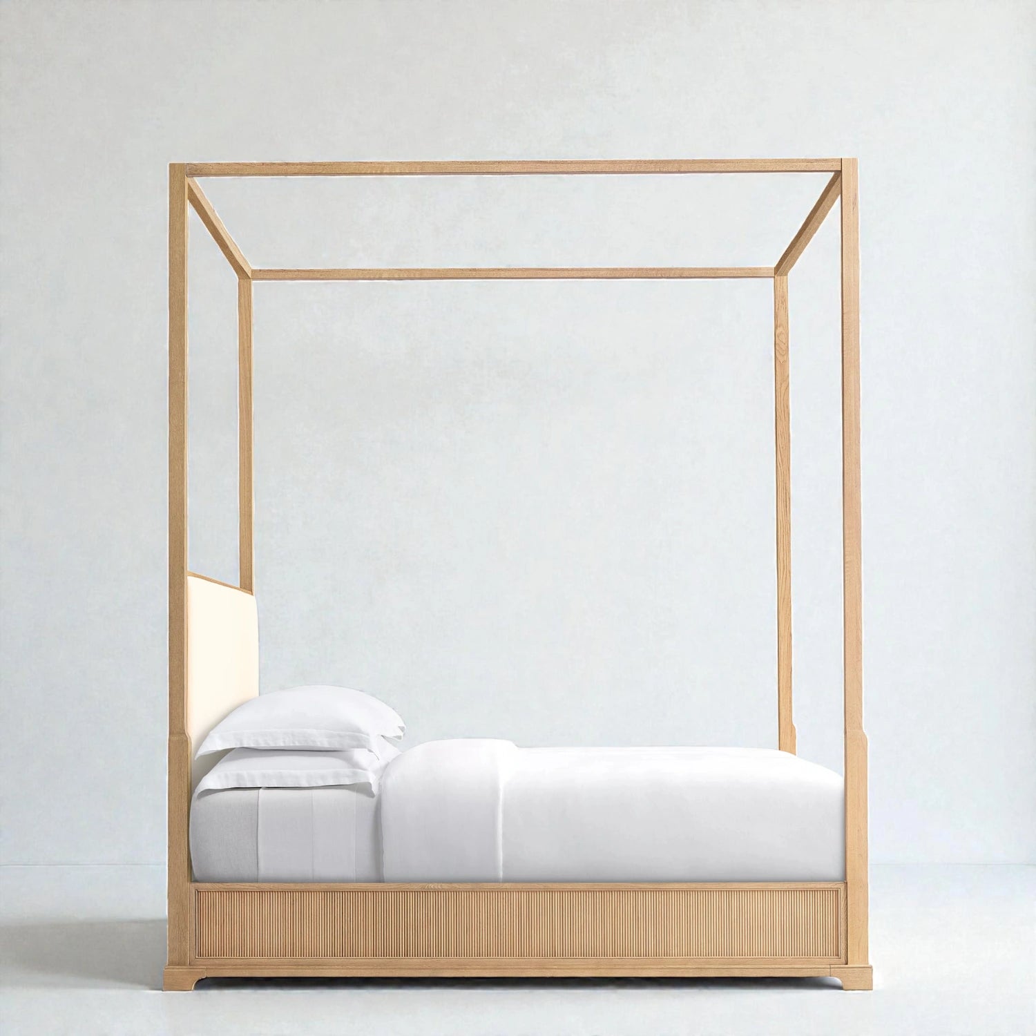 Geneva Solid Ash Wood King Size Bed