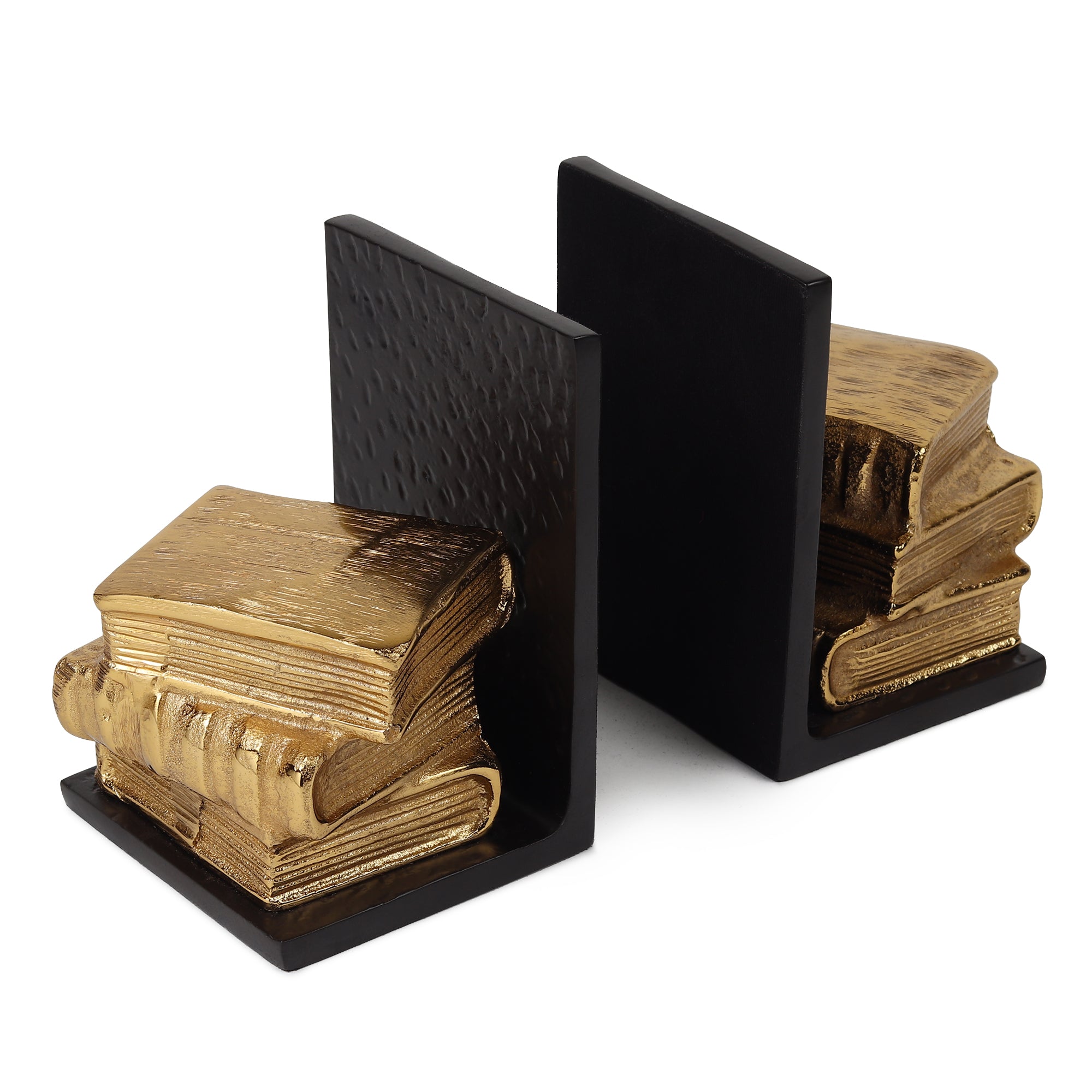 Dante’s Bookend – Decorative Aluminium Bookend for Bookshelves, Study Tables & Home Library Décor