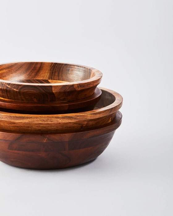 Wooden Serving Bowls (Natural)