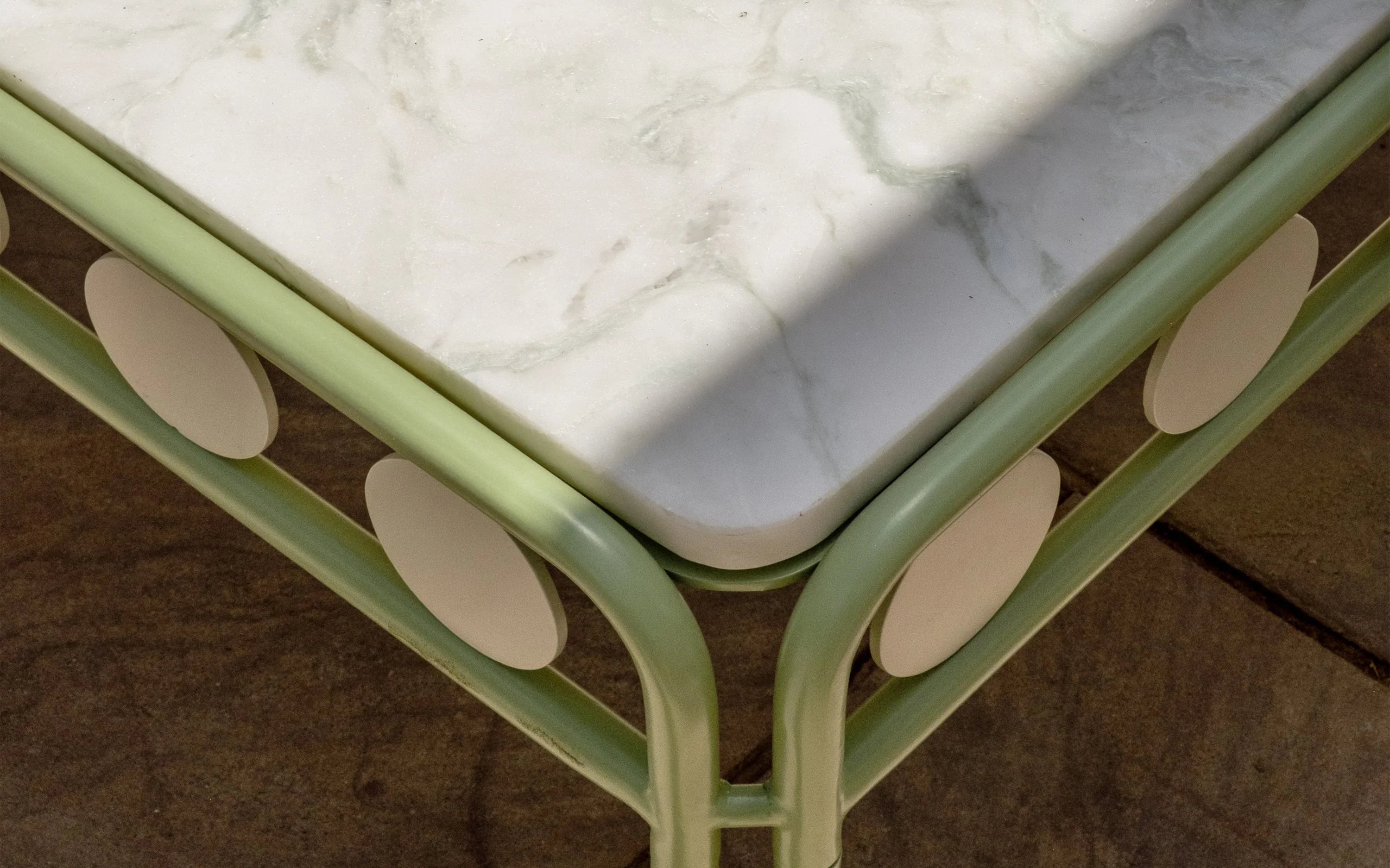 Dastoori Marble Coffee Table for Living Room | Aravali Green Marble Top Center Table