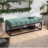 Fresno Long Ottoman Cum Bench | Hallway Bench | Dining Bench | Extra Seating (Ruddy Pink)