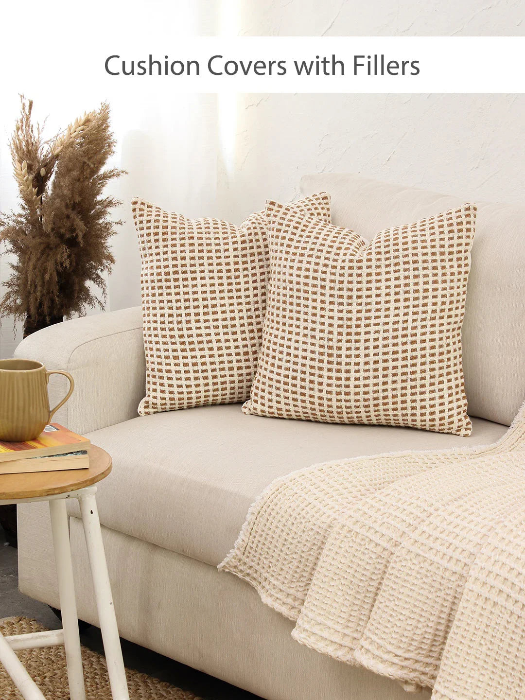 Girnar Cushion Covers & Fillers Sets