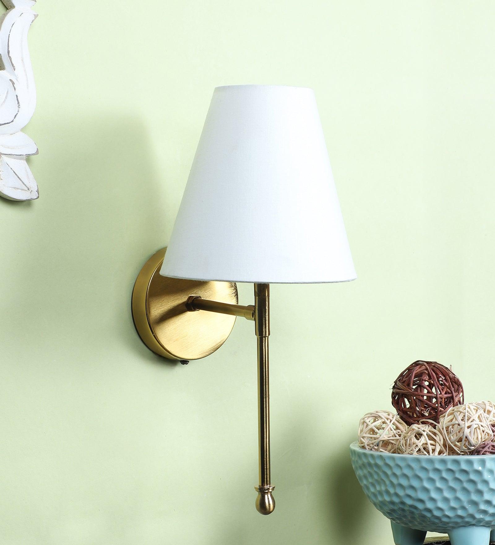 Gold Metal Wall Light | Holder Type : E27 holder ( without Bulb )
