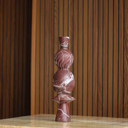 Geometric Marble Sculpture - Wine
