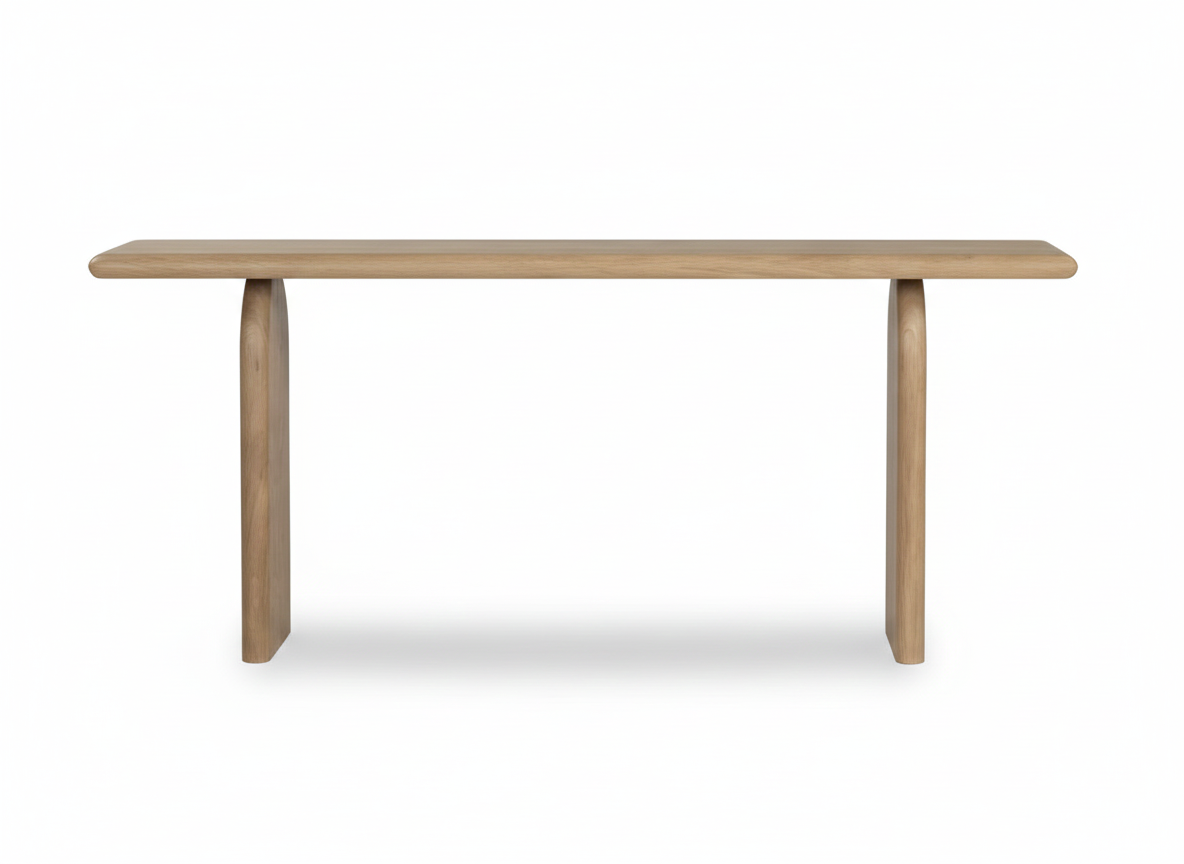 Arc Bench Console | Acacia Wood