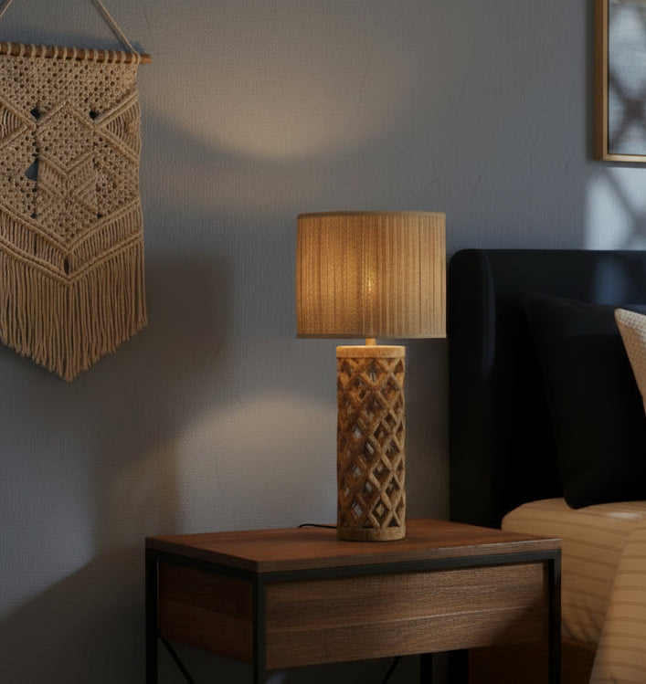 Ivora Rustic Mango Wood Lamp