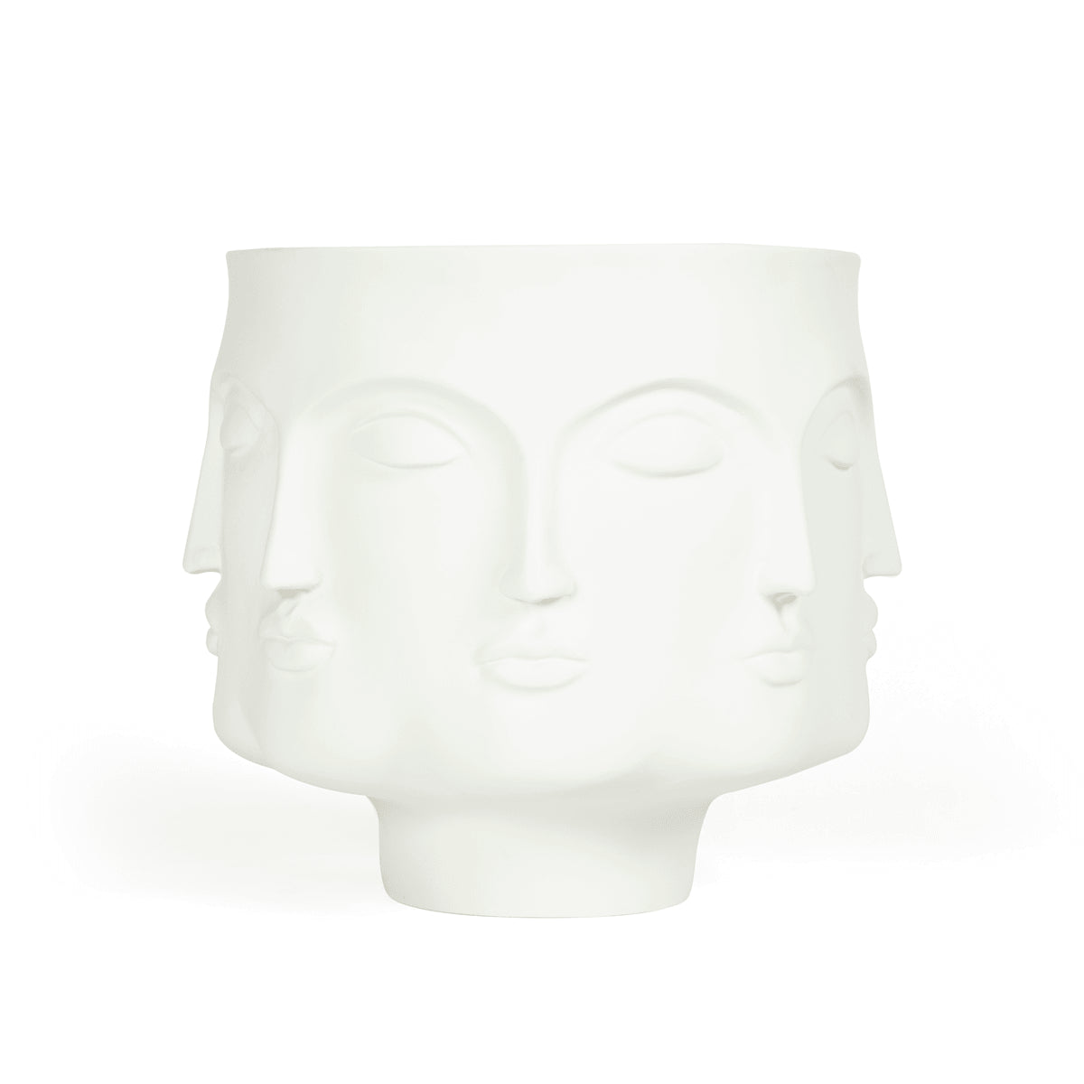 Edgar Multi Faced Planter White