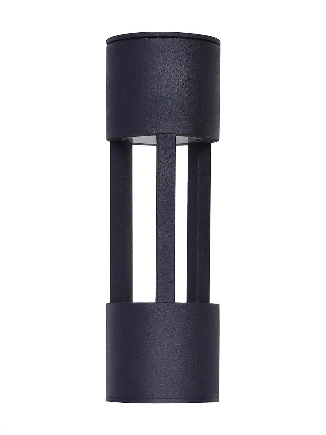 Cast Aluminium Black Powder Coated 12-inch Bollard Pathway Light