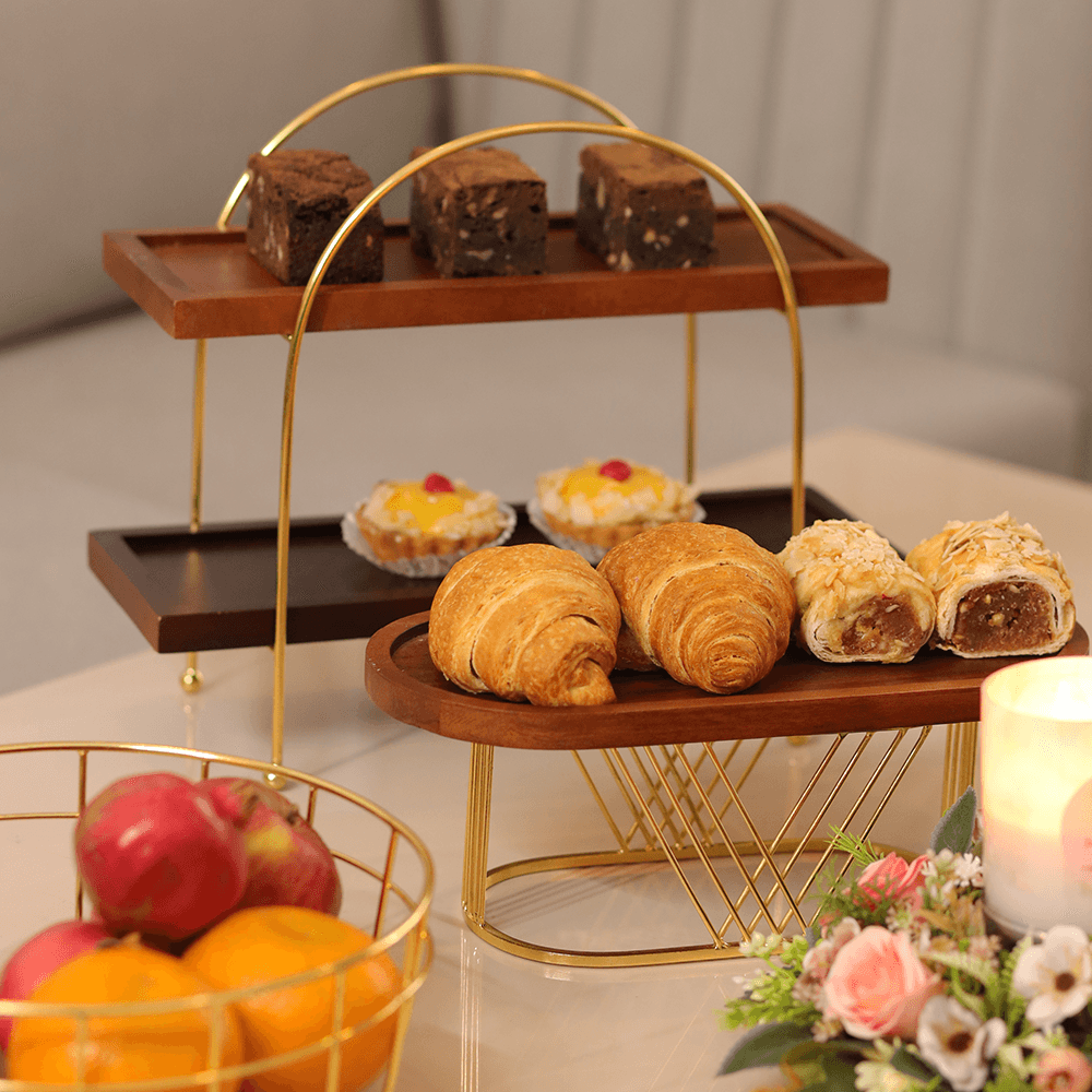 Walnut Wonder Wooden Serving Tray | Snack Serving Platter | Appetizer Platter