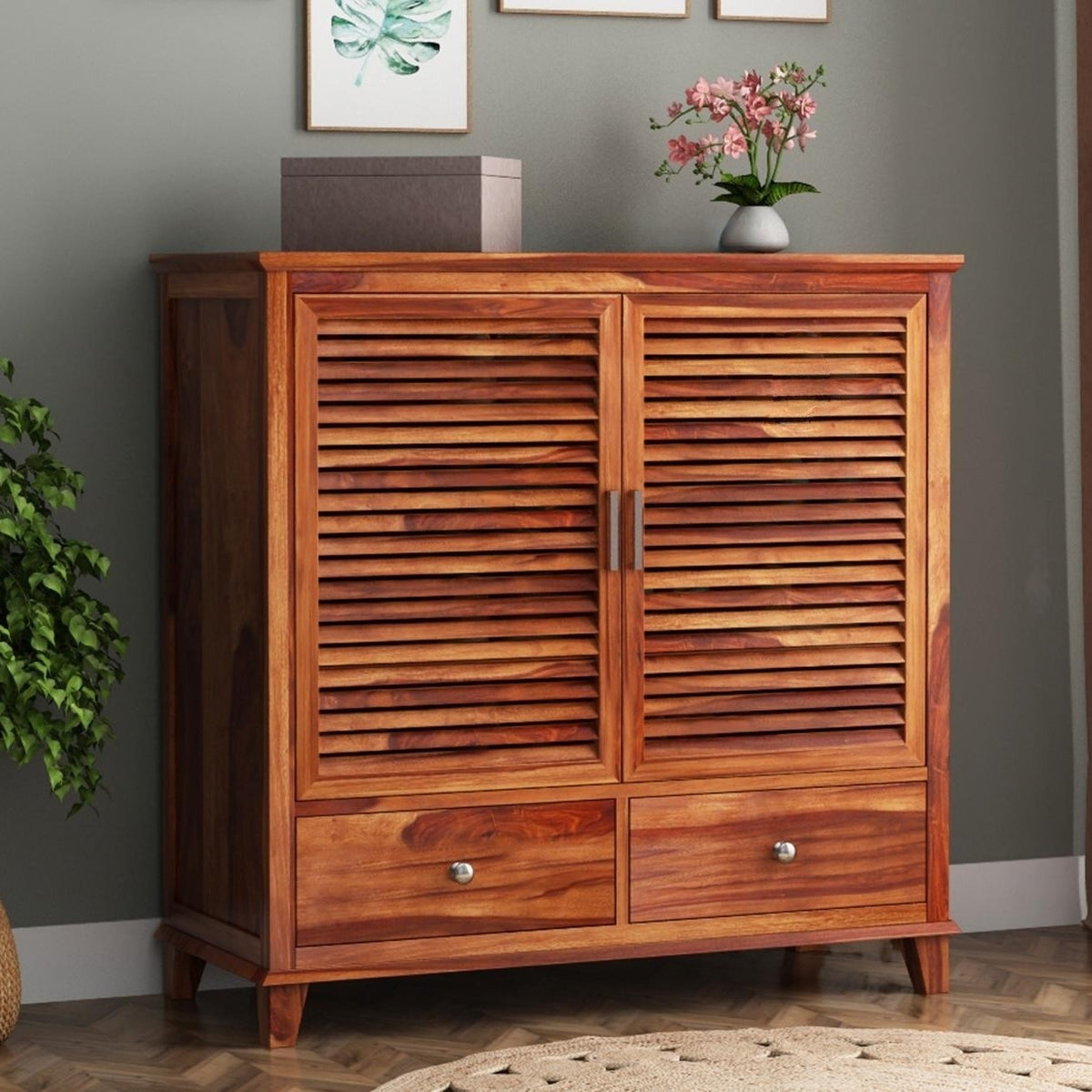 Neptune Shoerack | Sheesham Wood