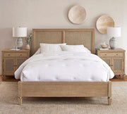 Felix Rattan Solid Wood Bed