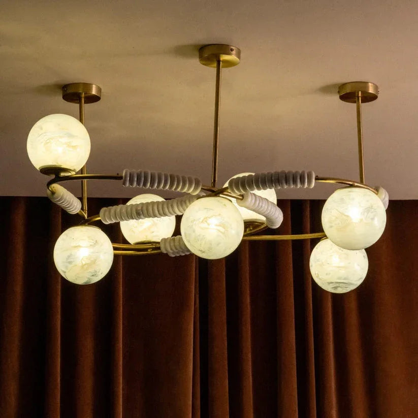 Virga Gold Chandelier