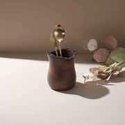 Artisan Wood Spoon Stand with Natural Edge