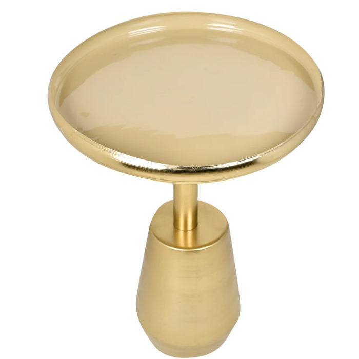 Accent End Table with Gold Mina Top 20 inches Tall
