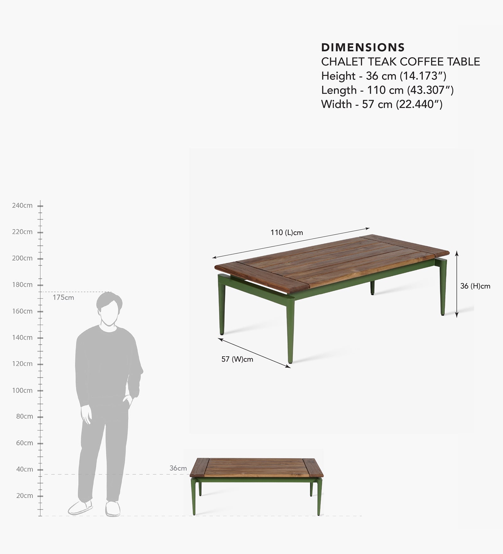 Chalet Teak Coffee Table