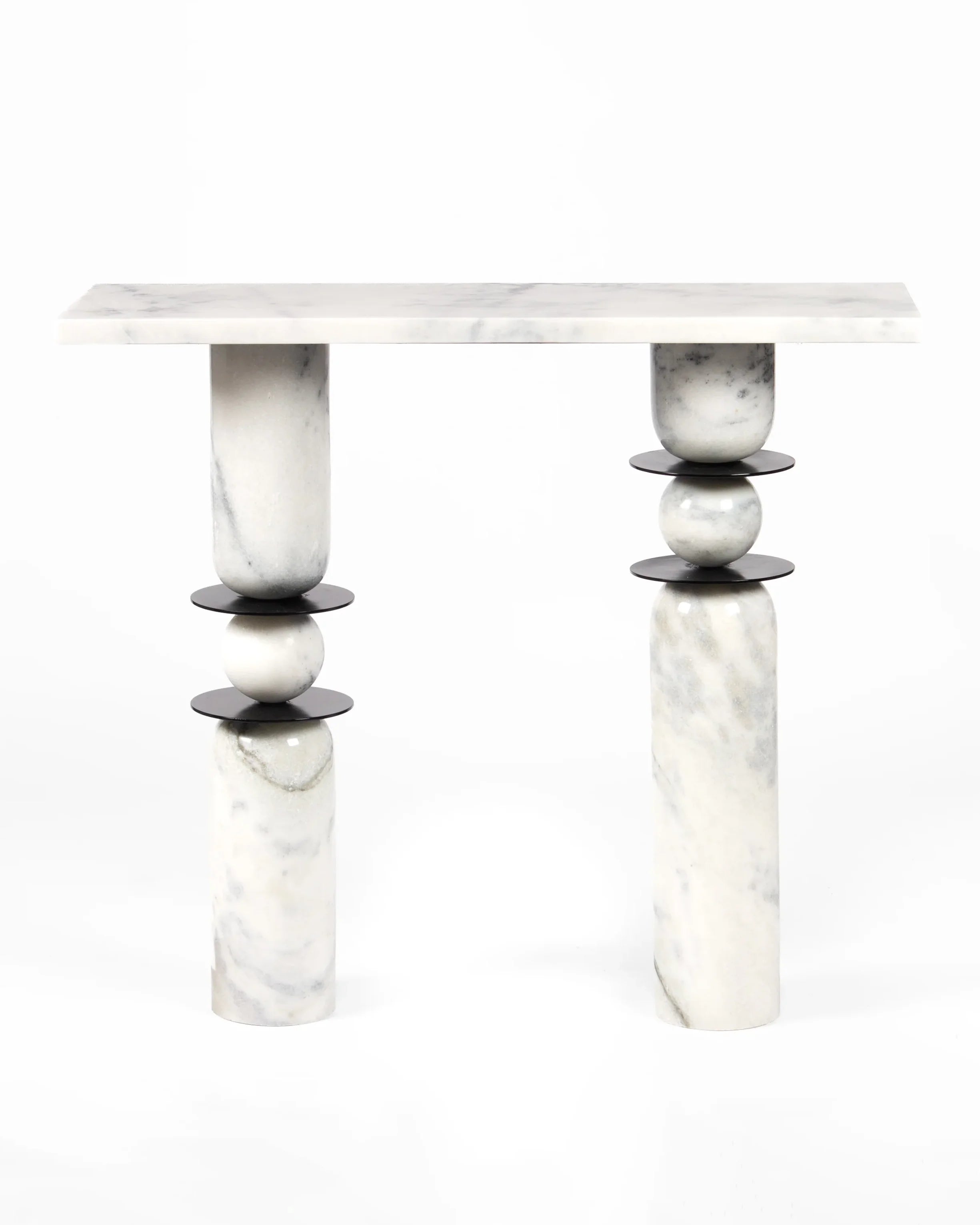 Obblo - Panther White Console Table