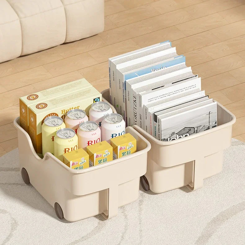 Multi-Utility Basket With Wheels Set Of 2)