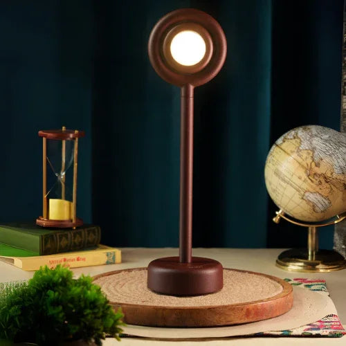 Kindle Cordless LED Table Lamp for Living Room | Adjustable Head Rechargeable Lamp with Touch Dimmer