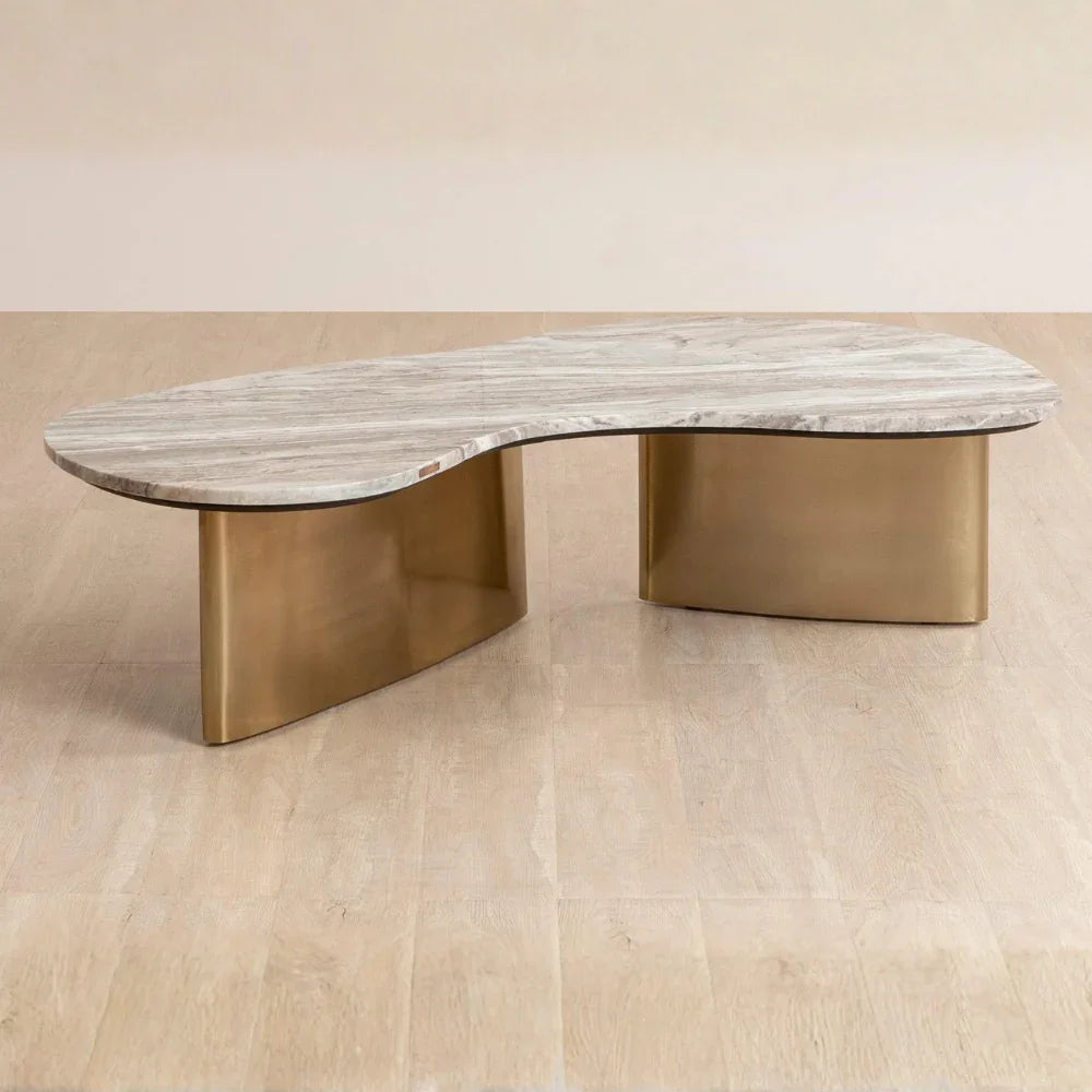 Berg Toronto Marble Coffee Table | Marble Top Centre Table For Living Room | Sofa Table
