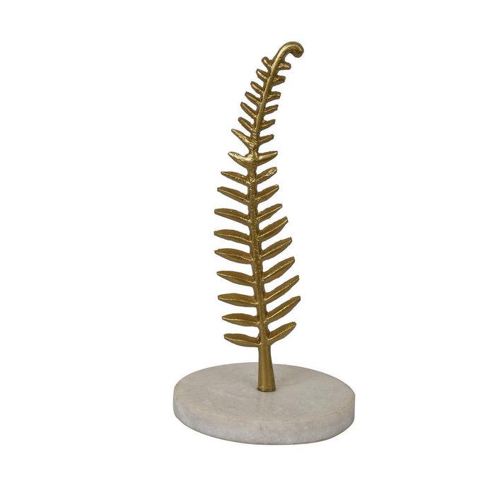 Fern Sculpture on Marble Base for Home Decor | Showpiece & Centerpieces Items for Gifts