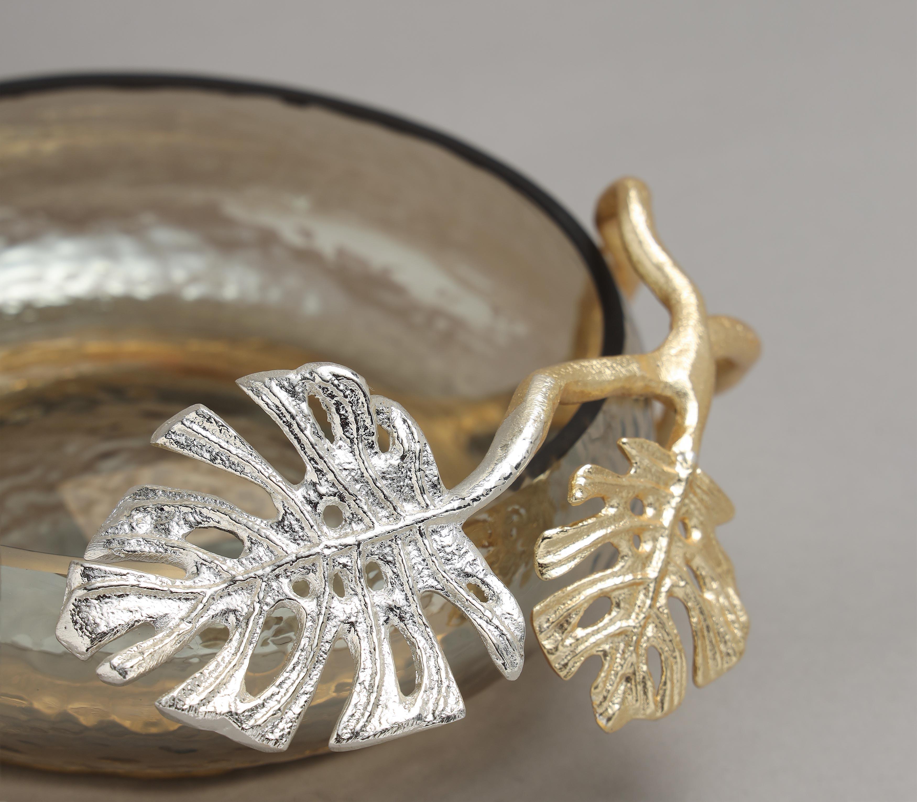 Monstera Designer Leaf Bowl | Decorative Bowl for Luxury Decor at Home