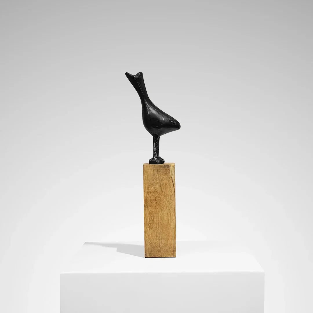 Harmony Trio - Metal Birds on Wooden Stand