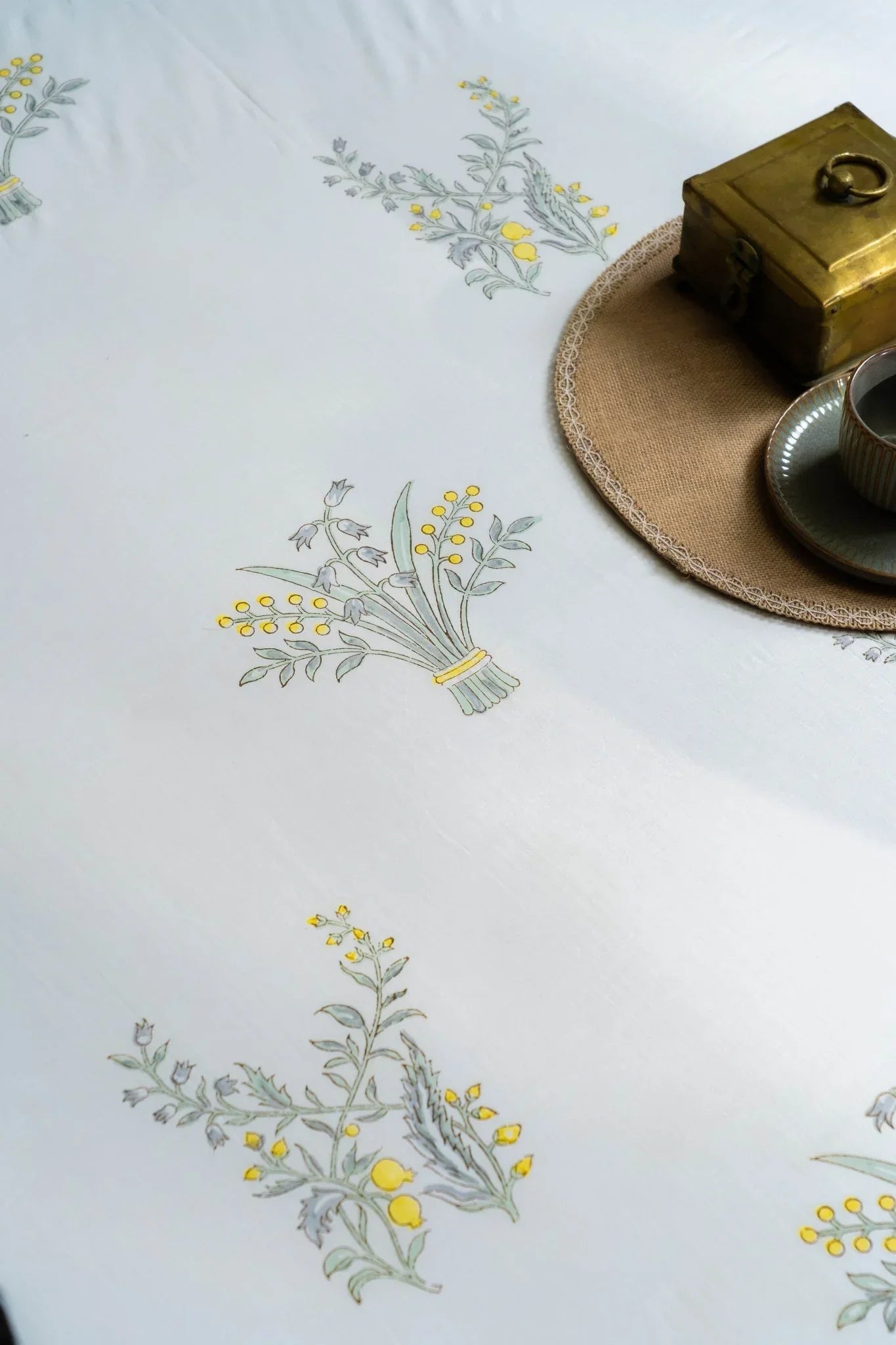 Champa Bloom Bedsheet With Pillow Covers