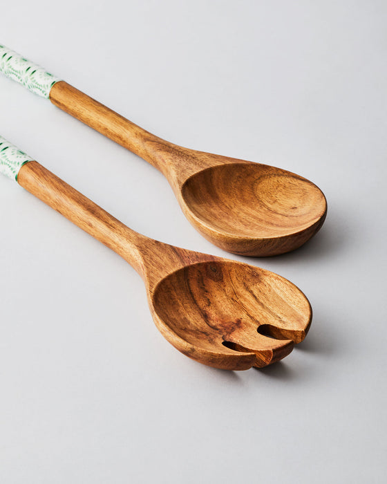 Wooden Salad Servers | Elegant Fork & Spoon Serving Set