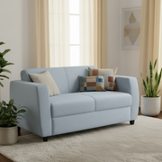 Minicoy Fabric Sofa (Sky Blue)