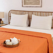 Karanji Bedcovers In Orange Colour
