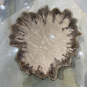 Leaf Ceramic Serving Bowl.