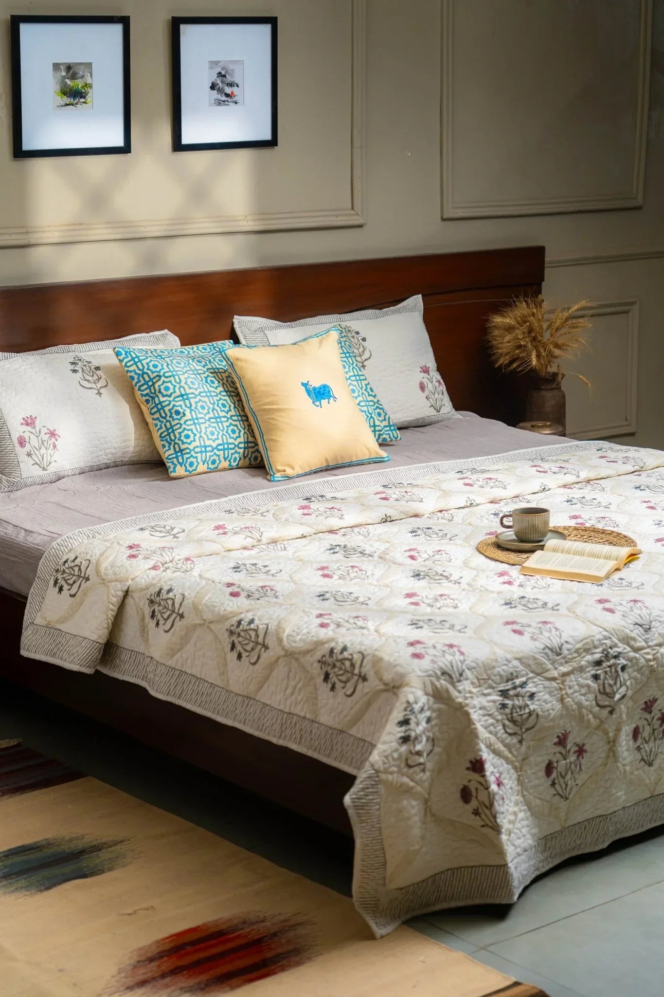 Neelam Block Cushion Cover