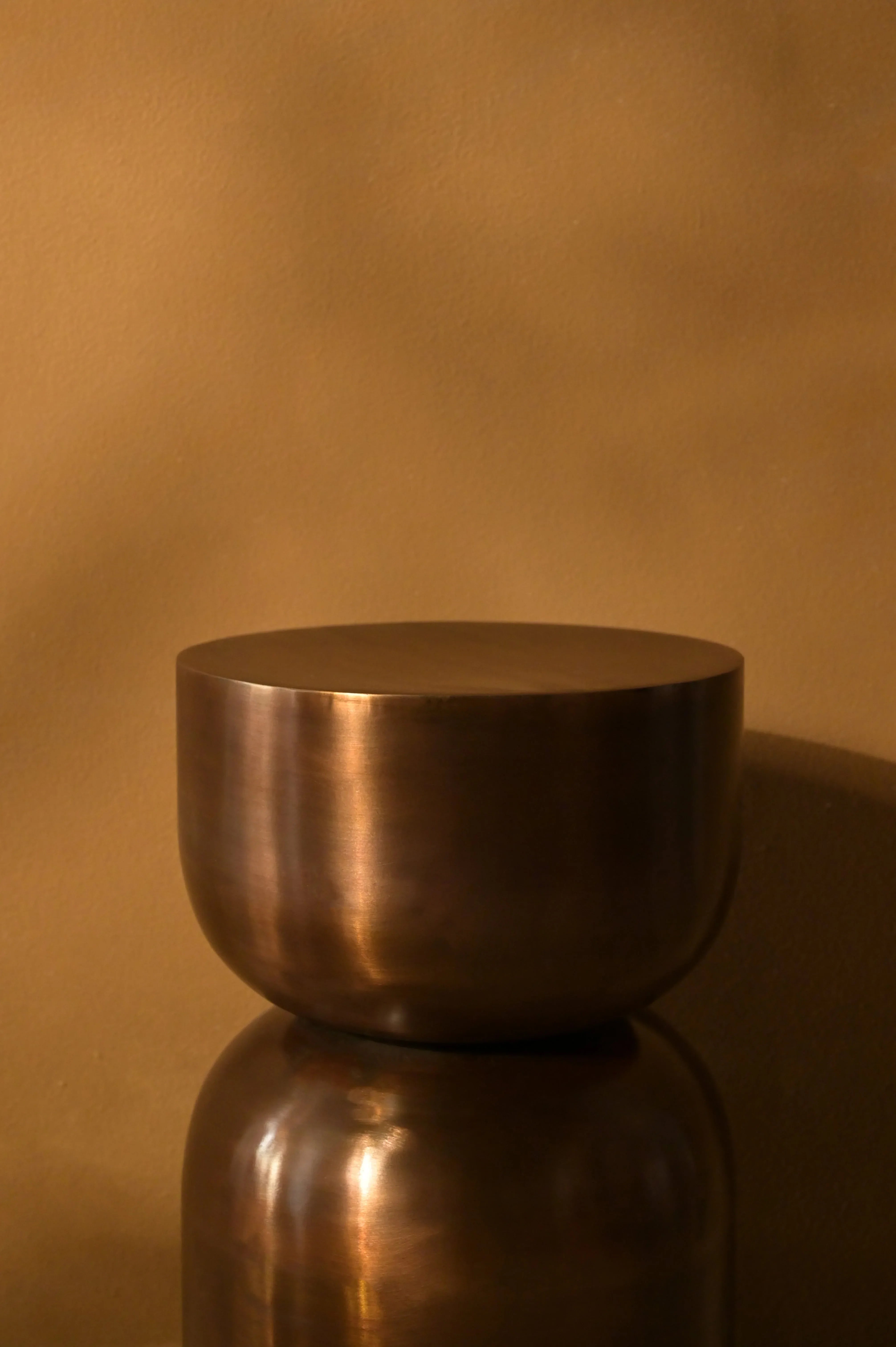 Sorelle Side Table | Antique Brass Iron Accent Table for Living Room