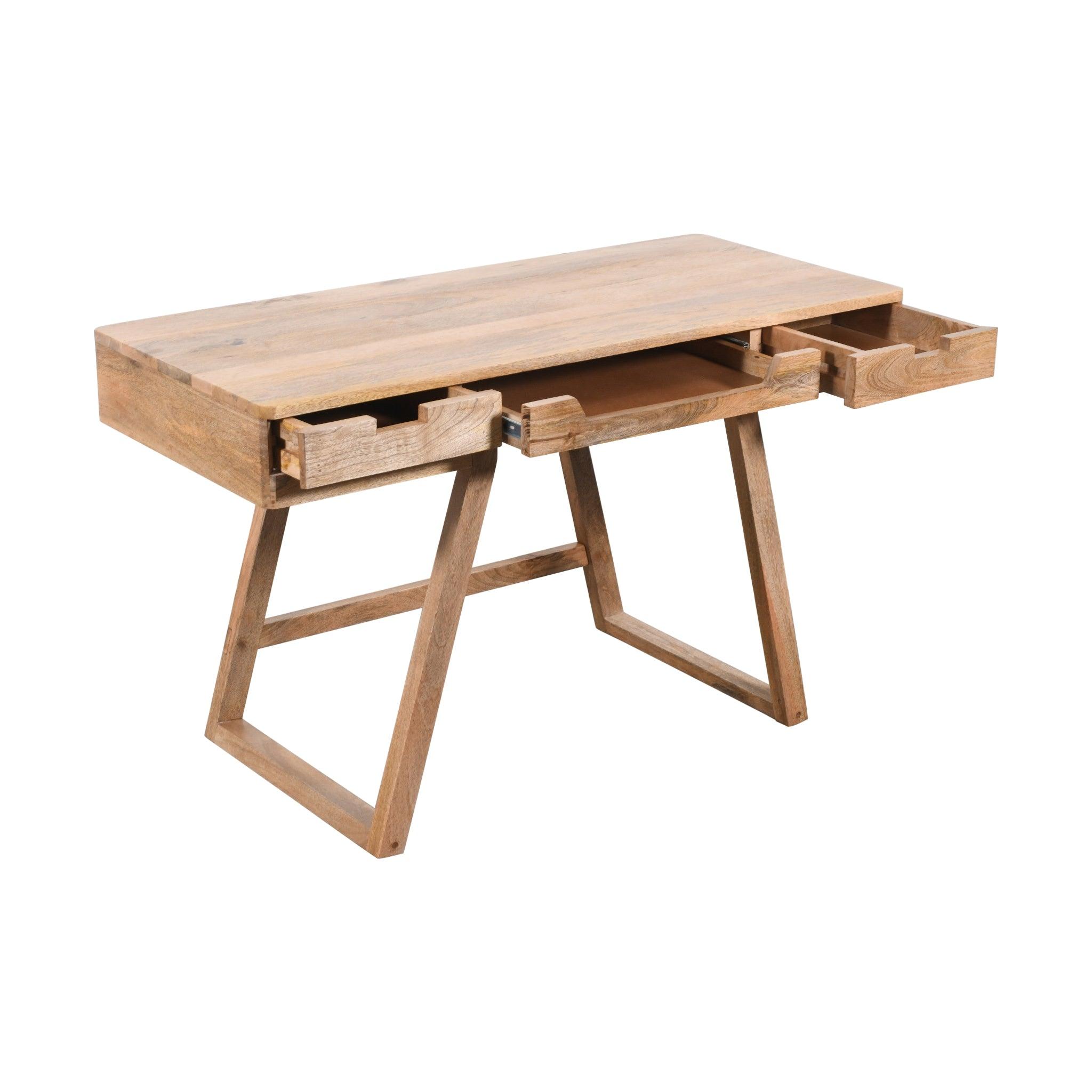 Solid Mango Wood Desk for Home & Office | Premium Wooden Study Table