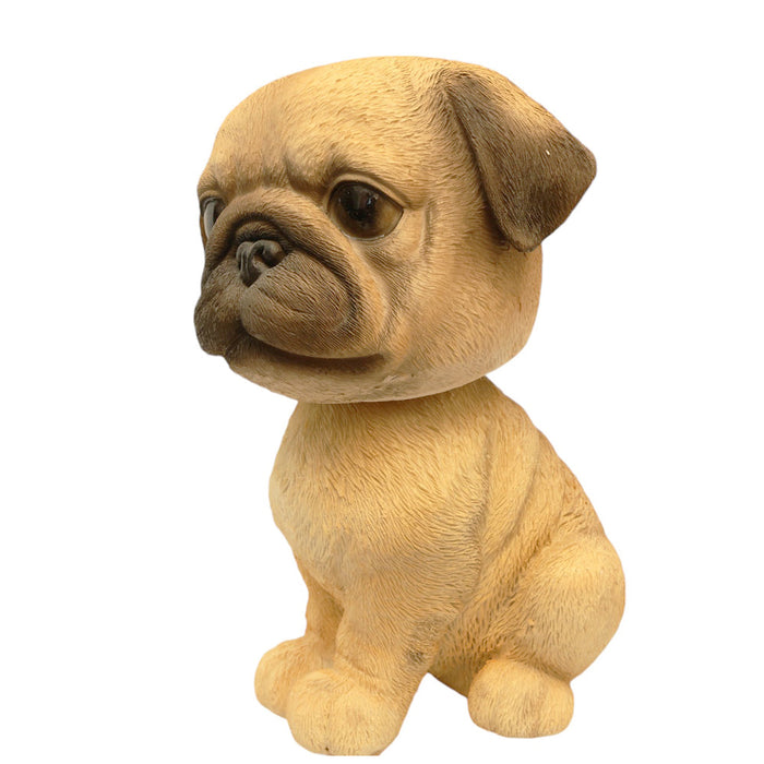 Bobble Head Pug Figurine