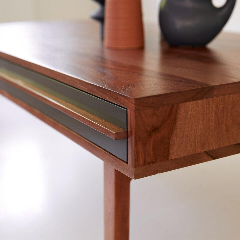 Sheesham Wood Coffee Table | Honey Finish Wooden Center Table for Living Room