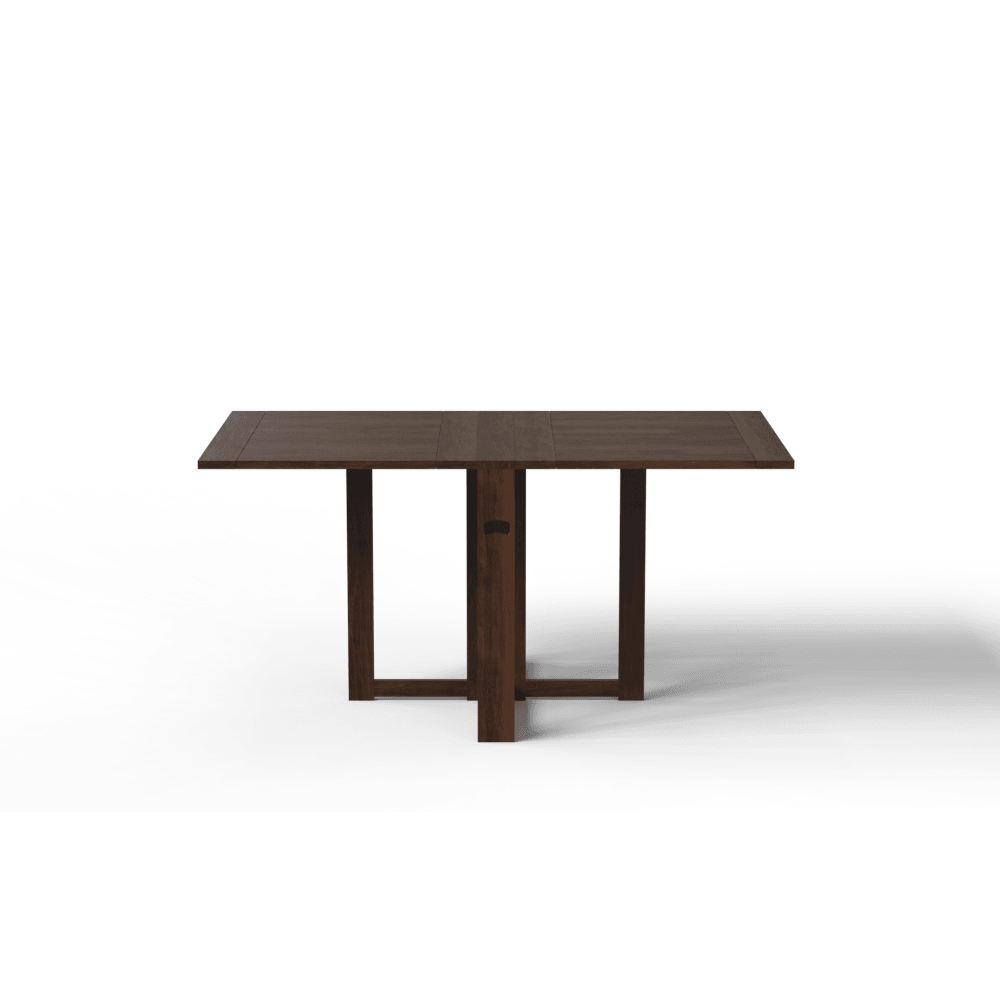 Sheesham Wood Folding Dining Table | Walnut Finish Wooden Table for Modern Dining Rooms
