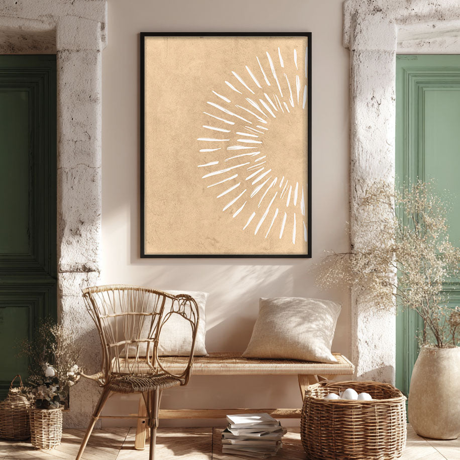 Burst – Abstract Energy Wall Painting