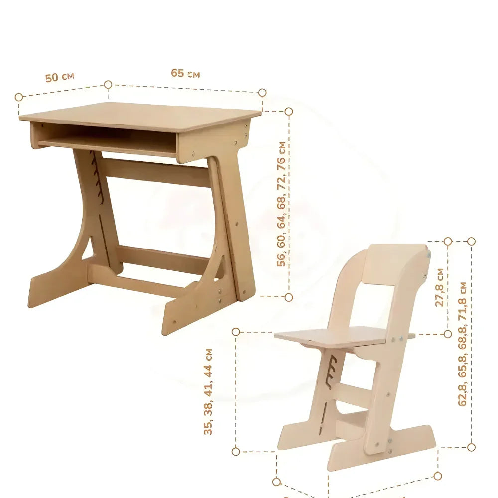Premium Study Table & Chair Set for Kids Study Furniture for Home Learning