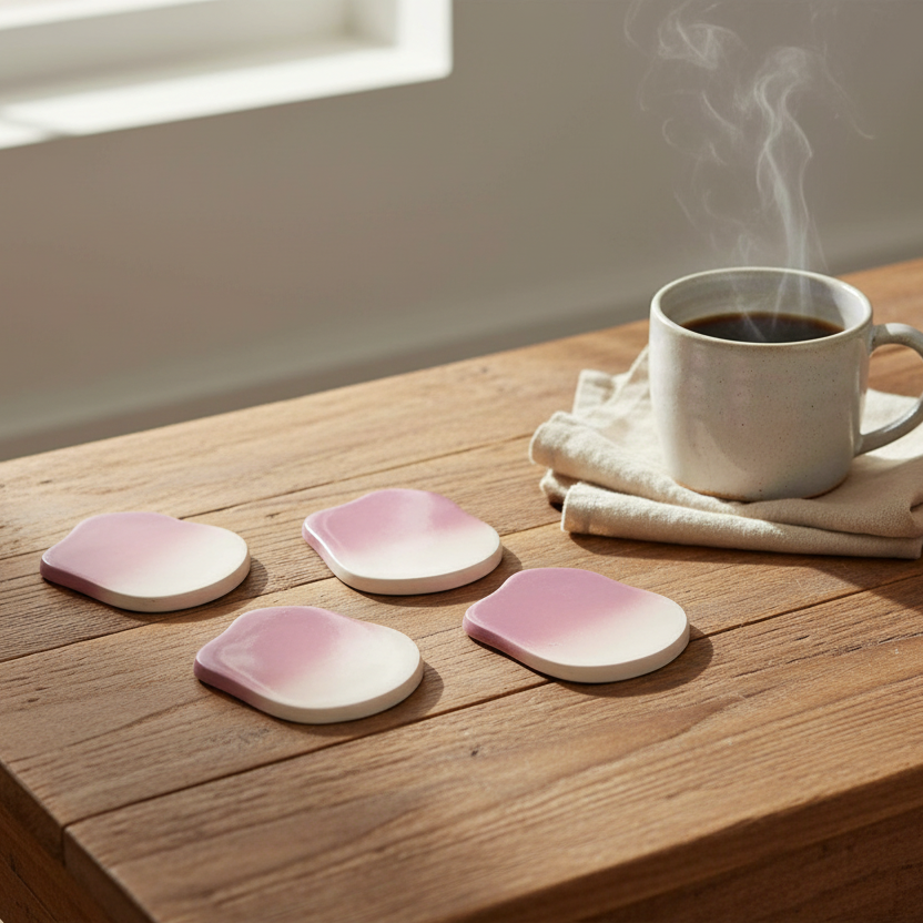 Dreamy Ombre Cloud Coaster Set