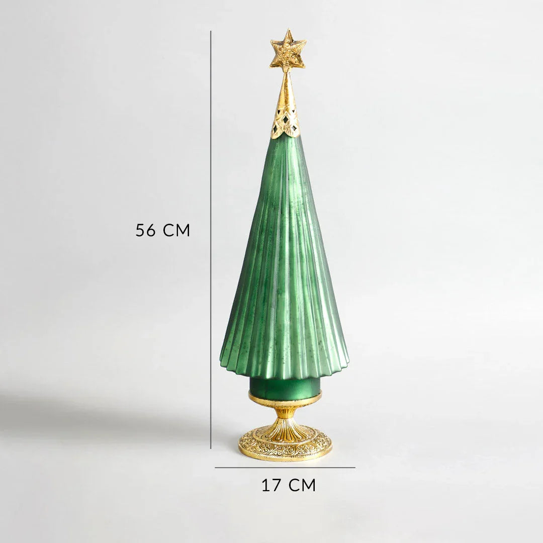 Star Christmas Glass Decorative Tree