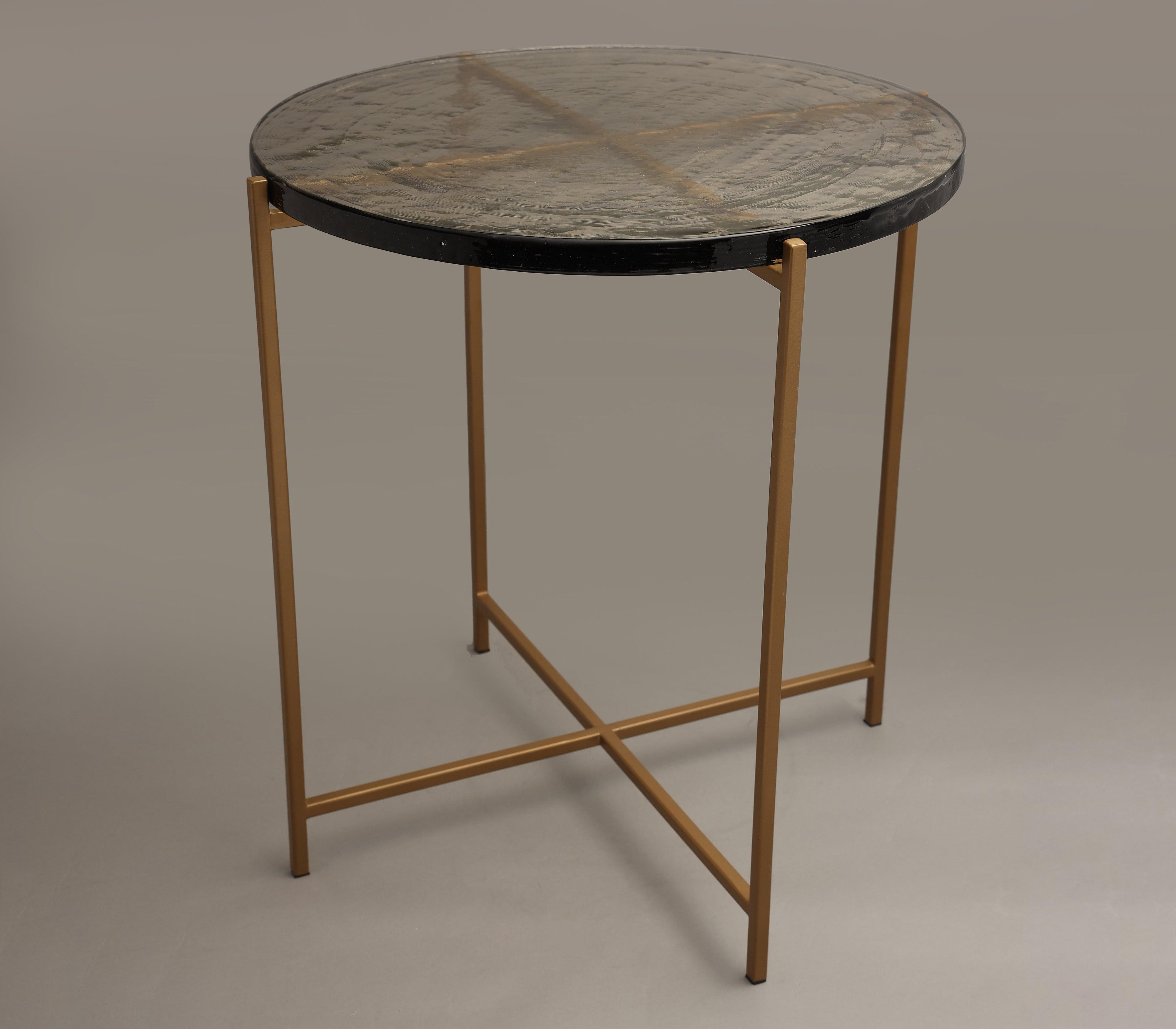Panoplay Side Table for Living Room | Decorative Glass Tea Table  | Designer End Table