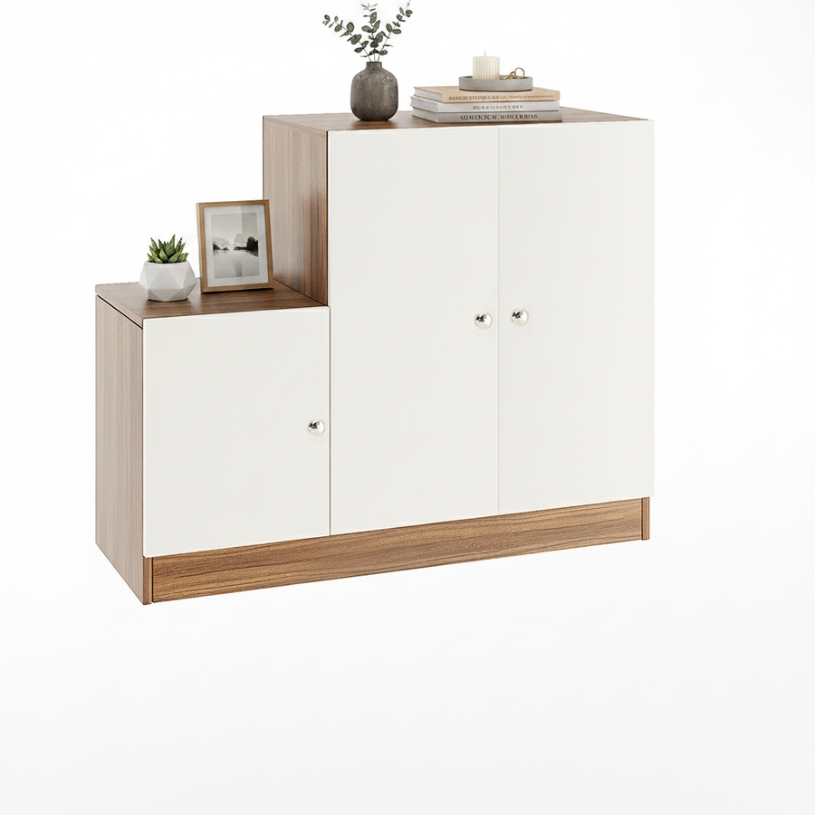Shoe Rack Cabinet with Doors and Storage - Embliss