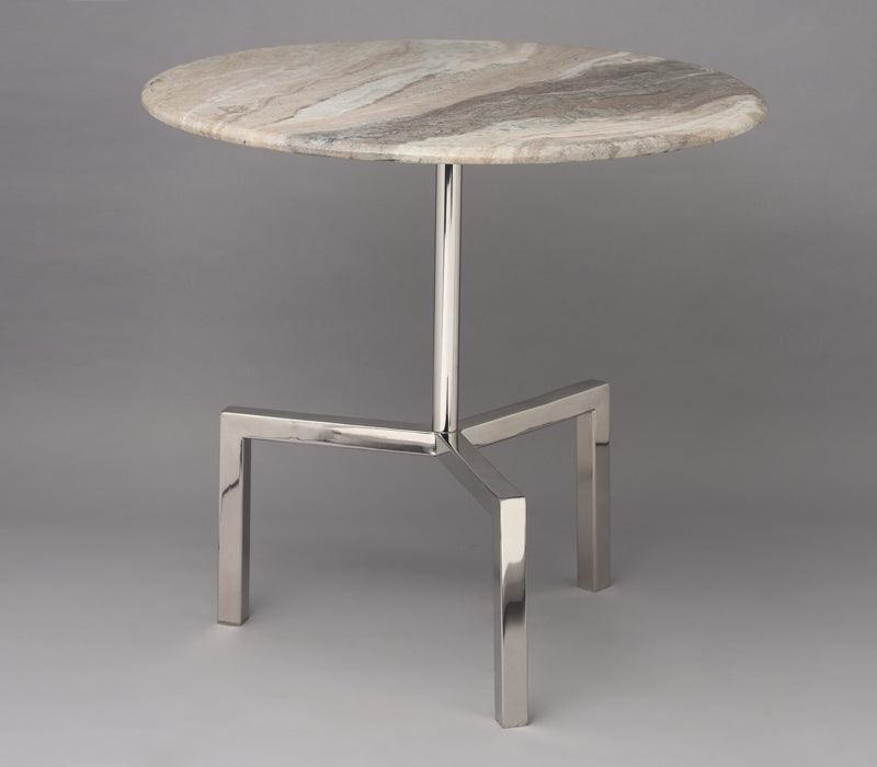 Tripod Side Table for Living Room | Designer End Table | Decorative Marble Corner Table